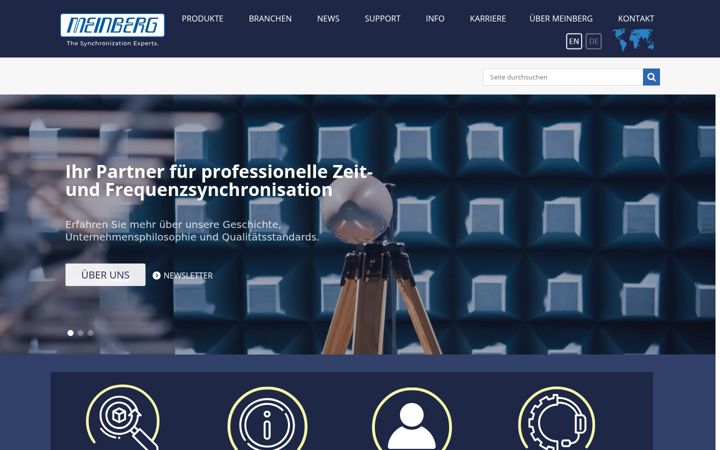 Screenshot of meinberg.de