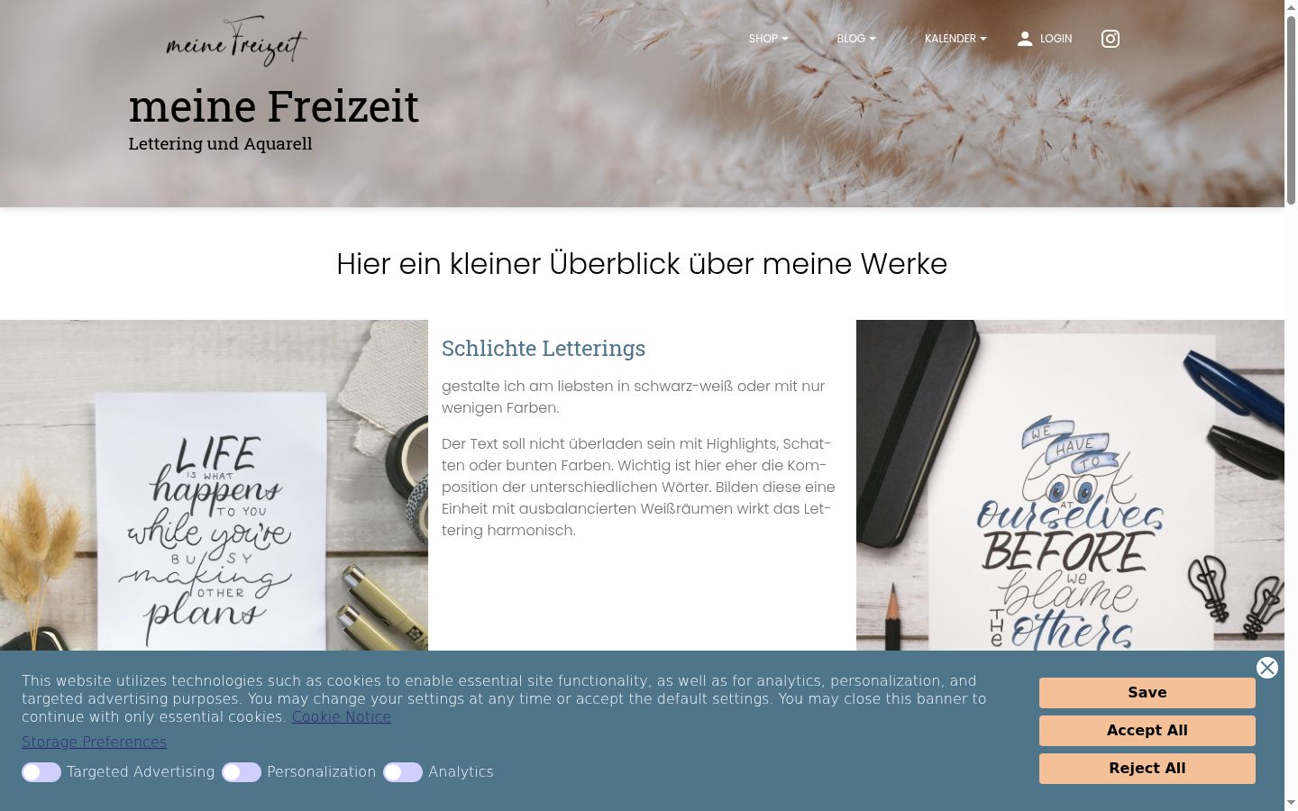 Screenshot tal-banner tal-kunsens muri qabel kwalunkwe interazzjoni