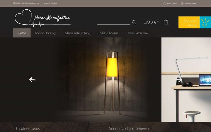 Screenshot of meine-manufaktur.com