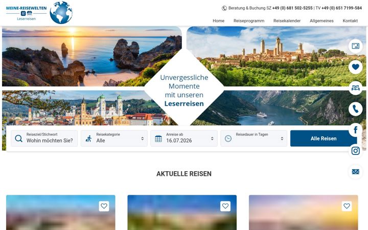 Screenshot of meine-reisewelten.com