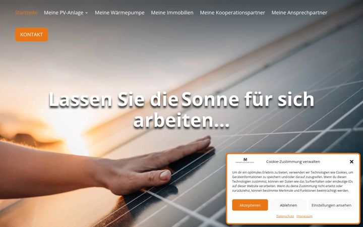 Screenshot of meinepvanlage.com