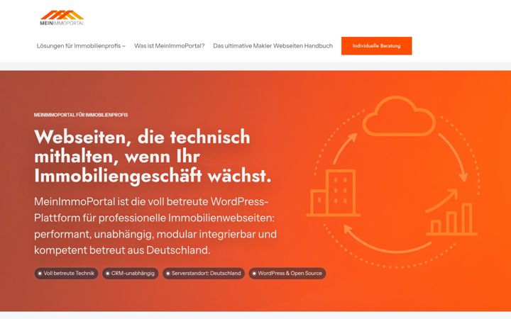 Screenshot of meinimmoportal.eu