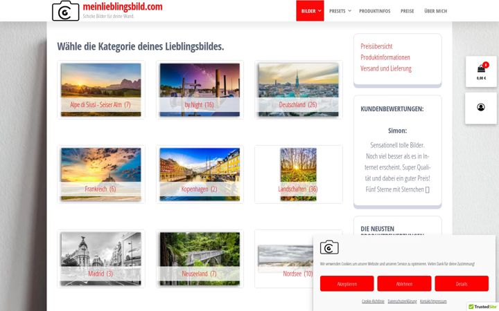 Screenshot of meinlieblingsbild.com