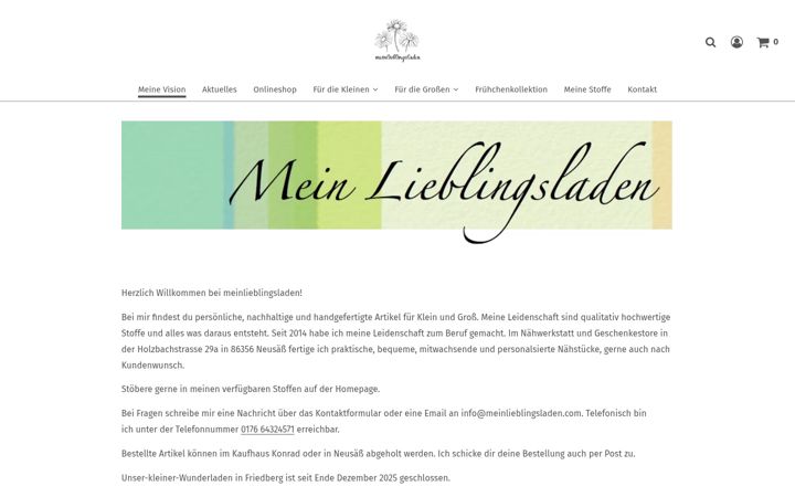 Screenshot of meinlieblingsladen.com