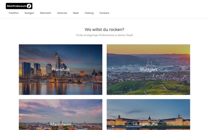 Screenshot of meinproberaum.com