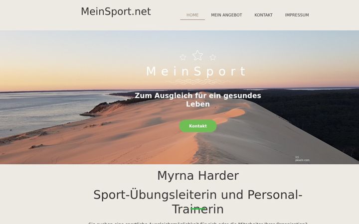 Skærmbillede af meinsport.net