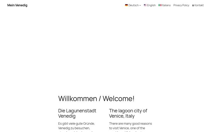 Screenshot of meinvenedig.com