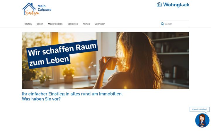 Screenshot of meinzuhausesachsen.com