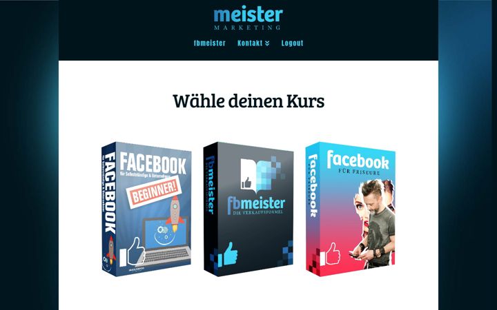 Screenshot of meister.marketing