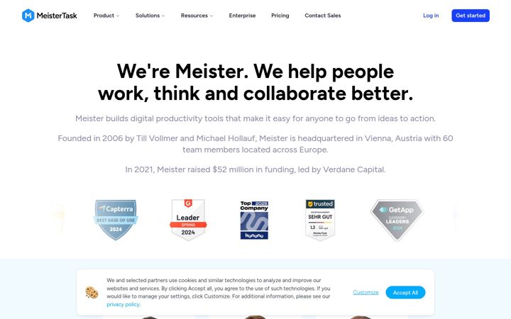 Screenshot of meisterlabs.com