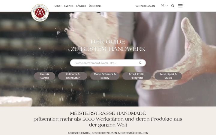 Screenshot of meisterstrasse.com