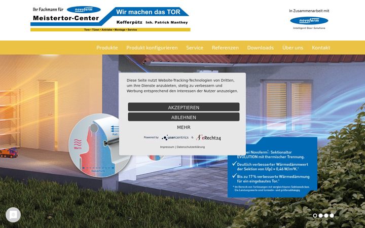 Screenshot of meistertor.com