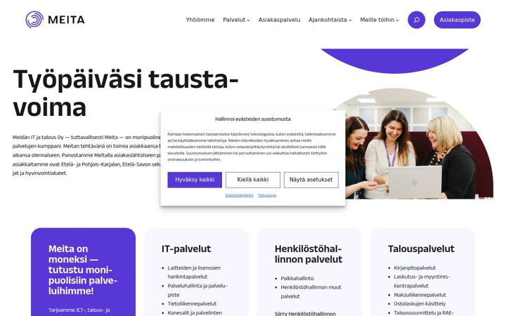 Screenshot of meita.fi