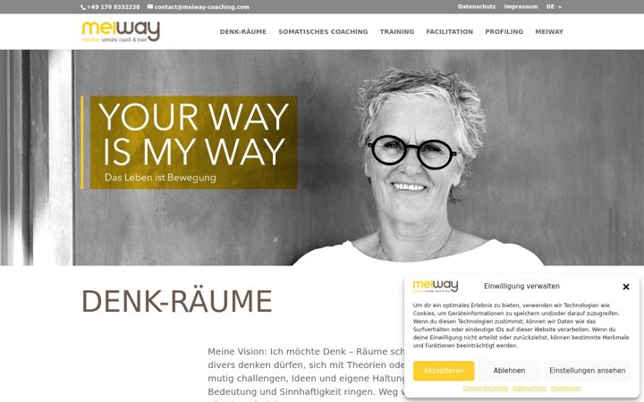 Screenshot of meiway-coaching.com
