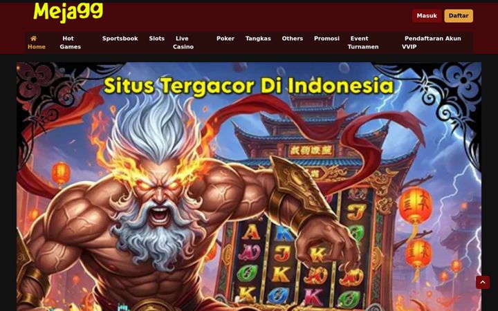 Screenshot of meja99slot.com