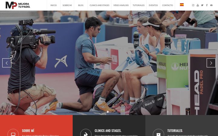 Screenshot of mejoratupadel.com