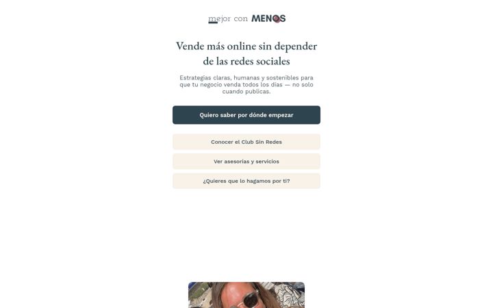 Screenshot of mejorconmenos.com