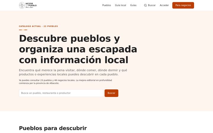 Screenshot of mejordepueblo.com