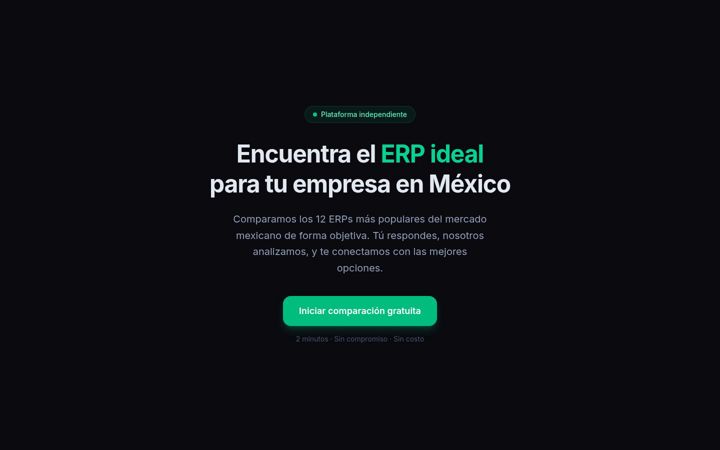 Screenshot of mejorerp.com