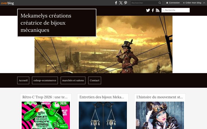 Screenshot of mekamelyscreations.com