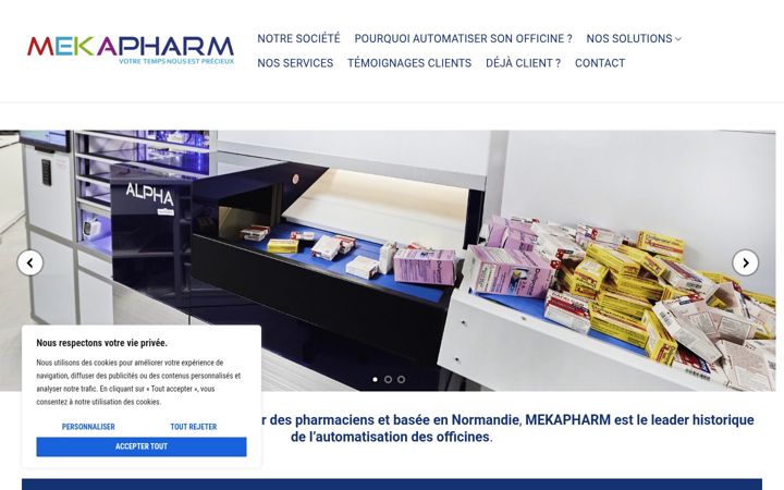 Screenshot of mekapharm.com