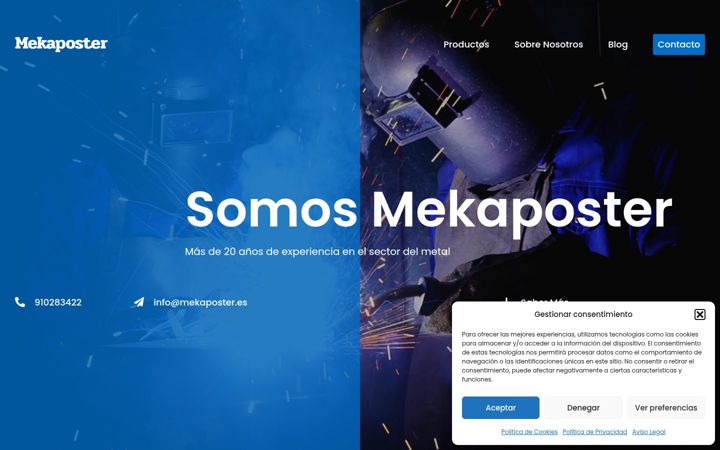 Screenshot of mekaposter.com