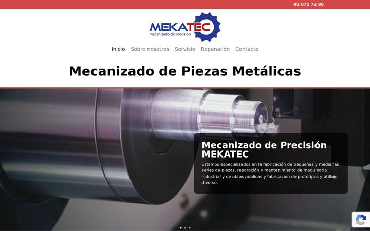 Screenshot of mekatec.com