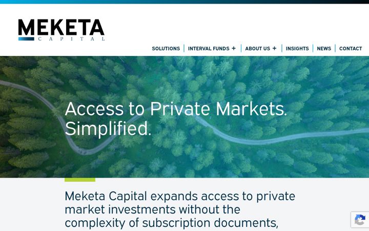 Screenshot of meketacapital.com