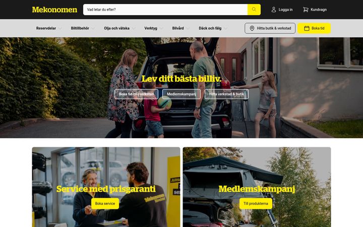 Screenshot of mekonomen.se