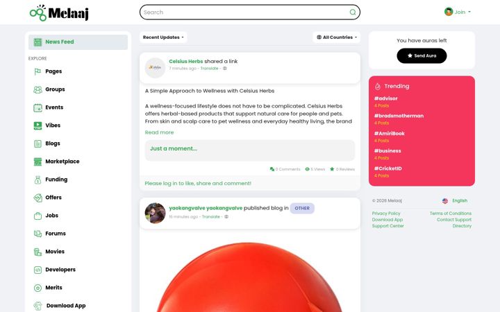 Screenshot of melaaj.com