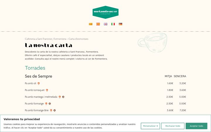 Screenshot of melambsucre.com