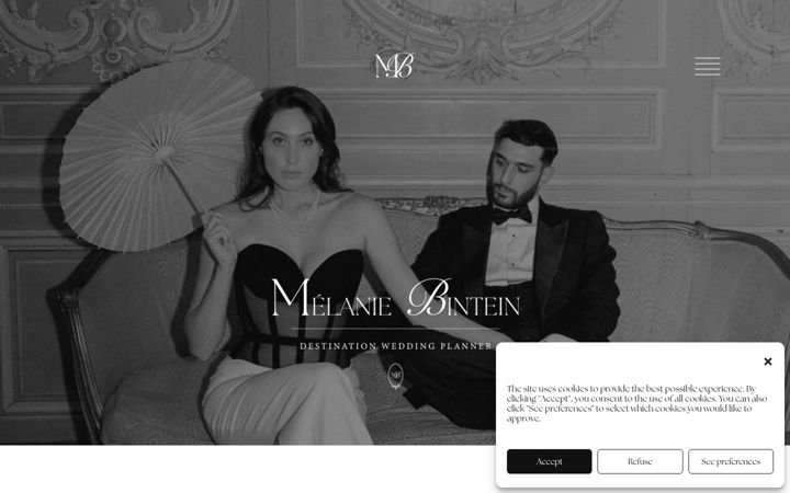 Screenshot of melaniebintein.com
