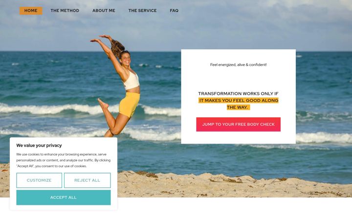 Screenshot of melaniehennes.com