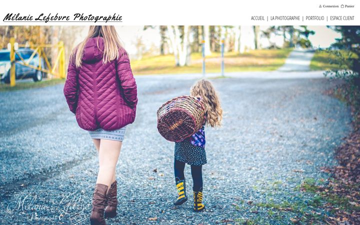 Screenshot of melanielefebvrephotographie.com