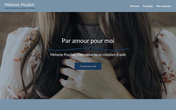 Screenshot of melaniepouliot.com