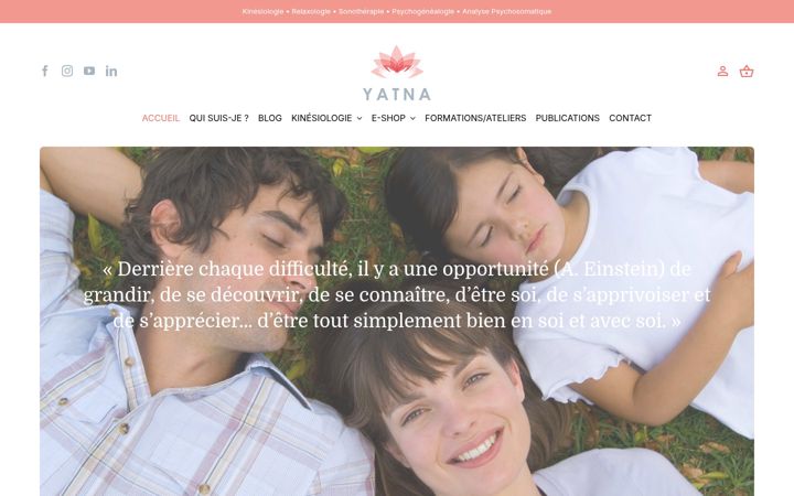 Screenshot of melaniestainier.com
