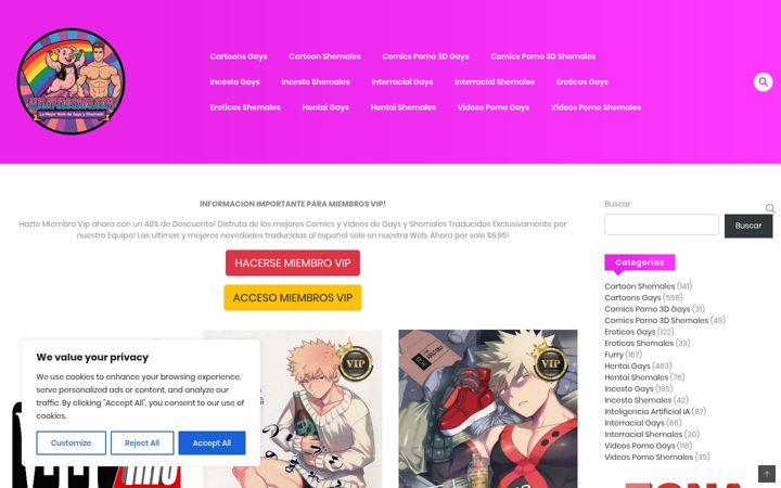 Screenshot of melapelogays.com