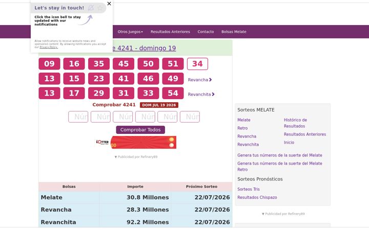Screenshot of melaterevancha.com