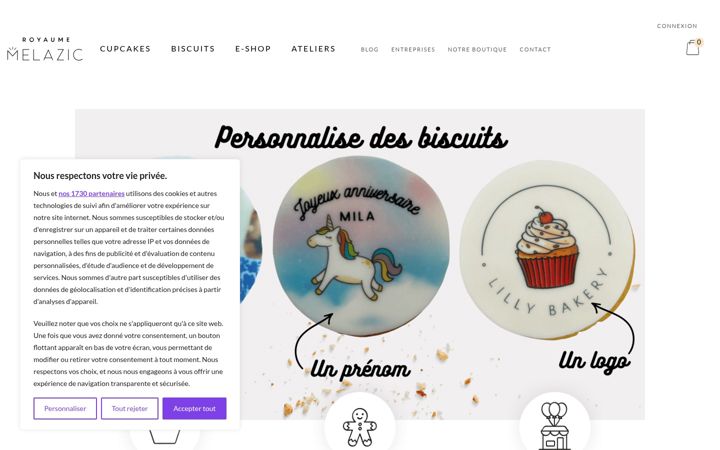 Screenshot of melazic.com