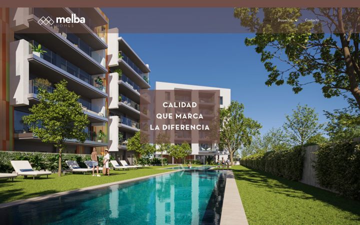 Screenshot of melbahomes.com