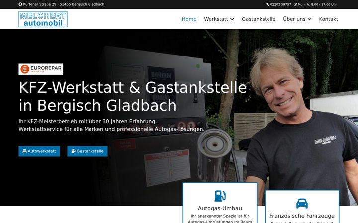 Screenshot of melchert-automobil.com