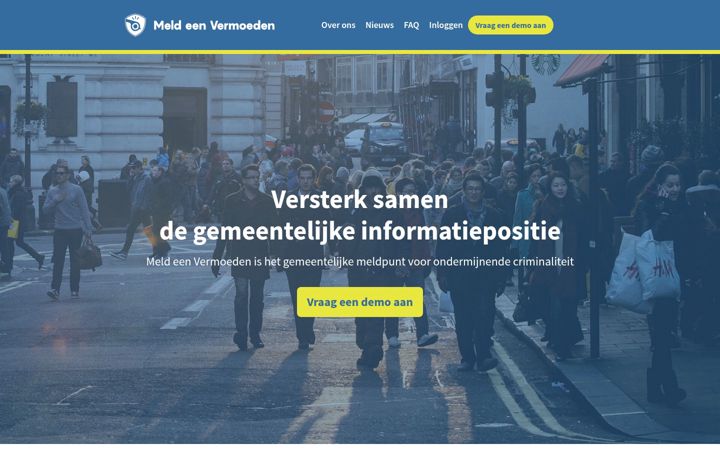 Screenshot of meldeenvermoeden.nl
