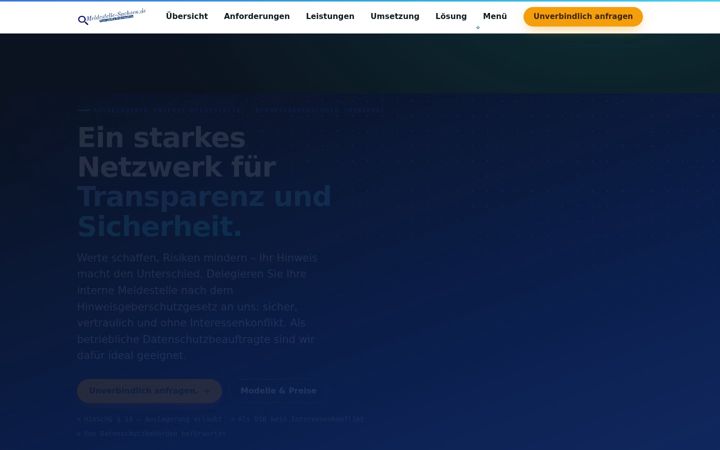 Screenshot of meldestelle-sachsen.de