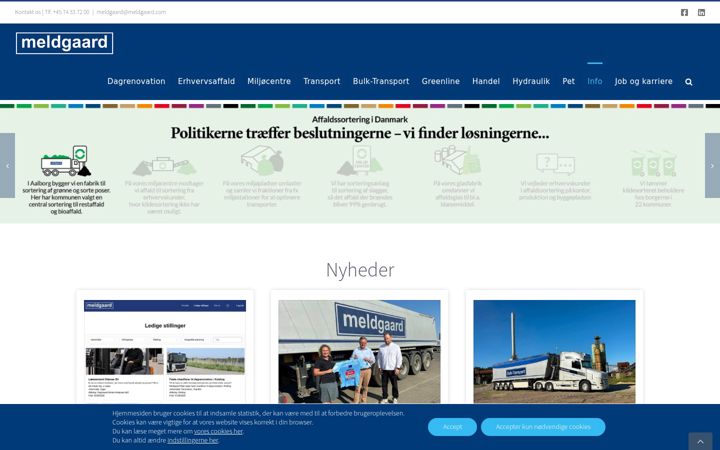 Screenshot of meldgaard.com