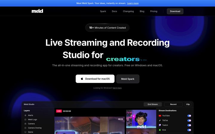 Screenshot of meldstudio.co