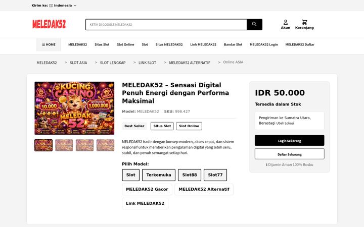 Screenshot of meledak52.com