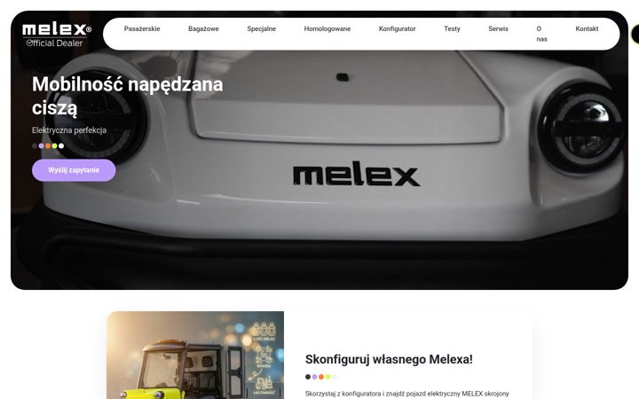 Snimka zaslona za melex-dealer.pl