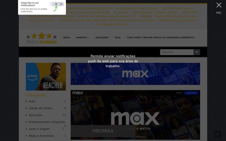 Screenshot of melhoravaliado.com