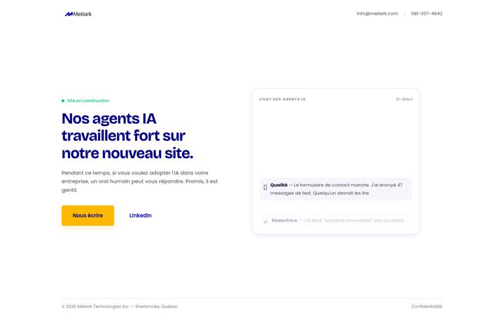 Screenshot of meliark.com