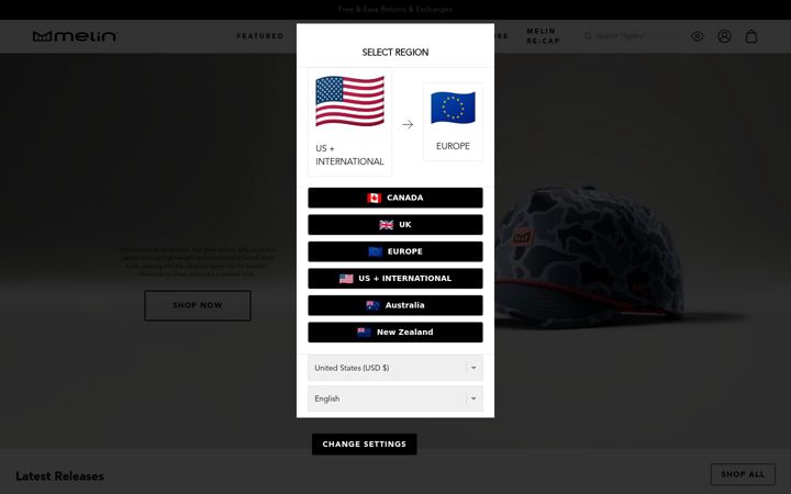 Screenshot of melin.com